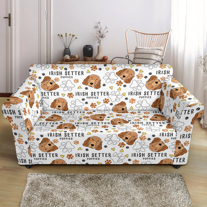 Setters Irish Print Design LKS301 Loveseat Couch Slipcover