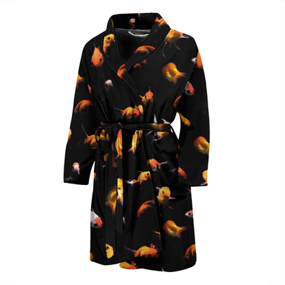 Goldfish Print Design LKS402 Men Bathrobe