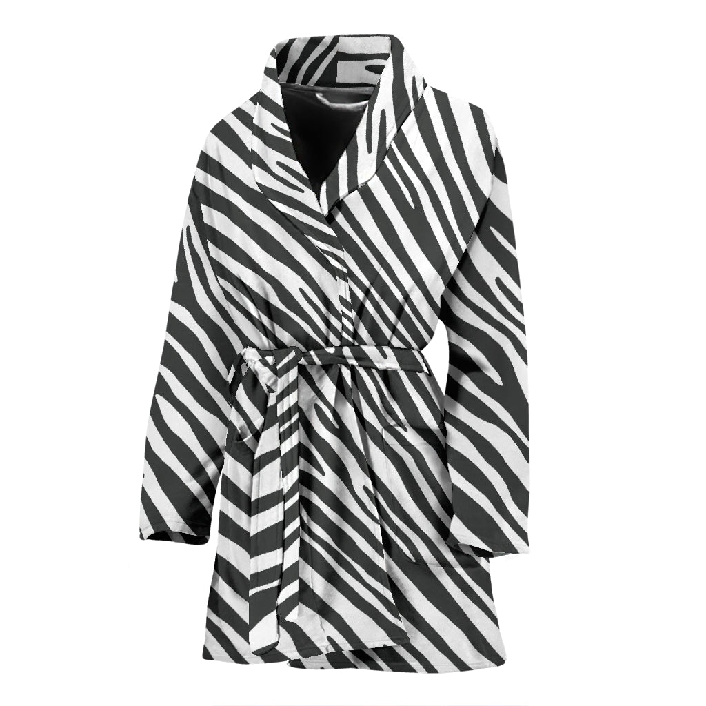 Zebra Classic Print Design LKS302 Women Bathrobe
