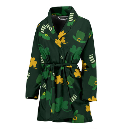 St Patricks Day Print Design LKS306 Women Bathrobe