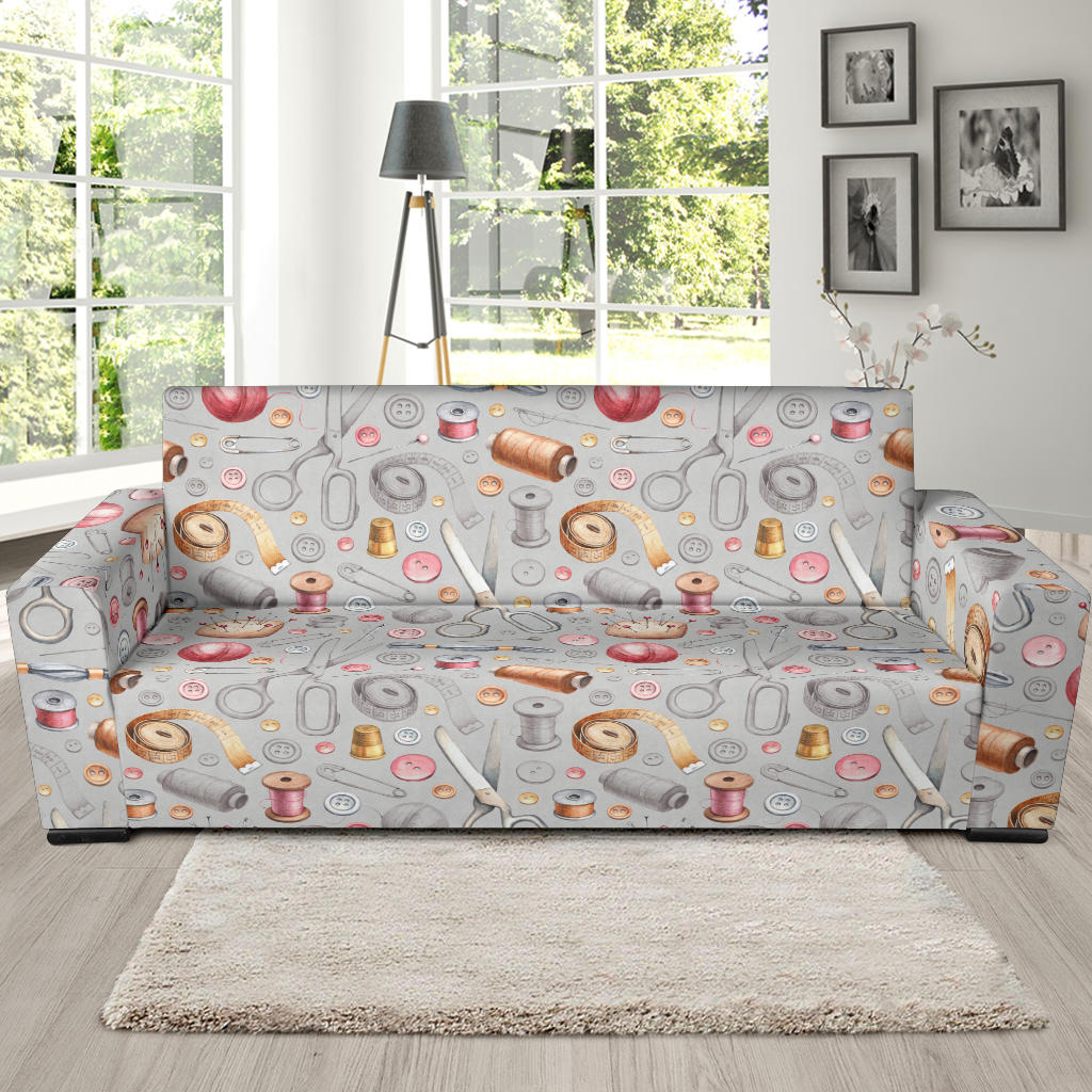 Sewing Equipment Print Design LKS302 Sofa Slipcover