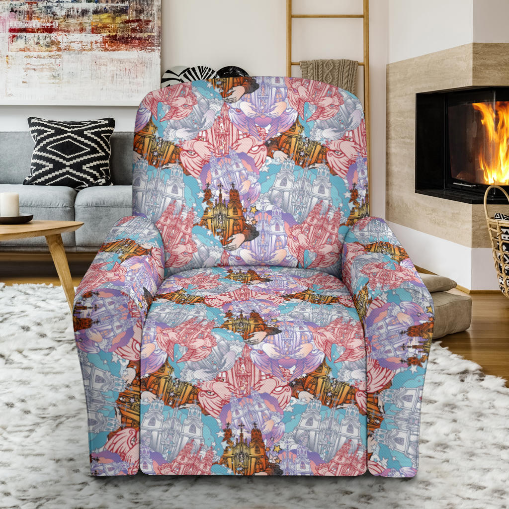 Christian Pattern Print Design 03 Recliner Slipcover with Pocket