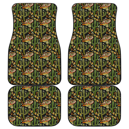 Western Style Print Car Floor Mats Front Back