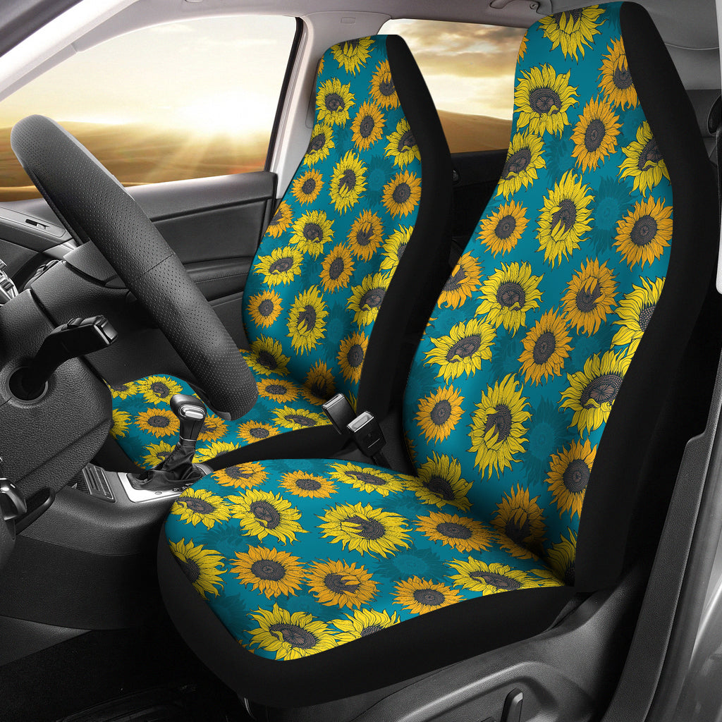 Sunflower Print Design LKS301 Car Seat Covers