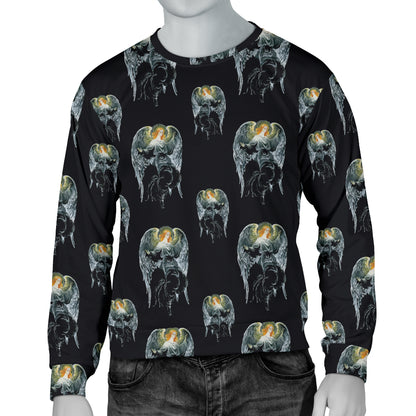 Angel with Wings Cute Design Print Men Long Sleeve Sweatshirt