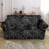 Spider Web Print Design LKS301 Loveseat Couch Slipcover