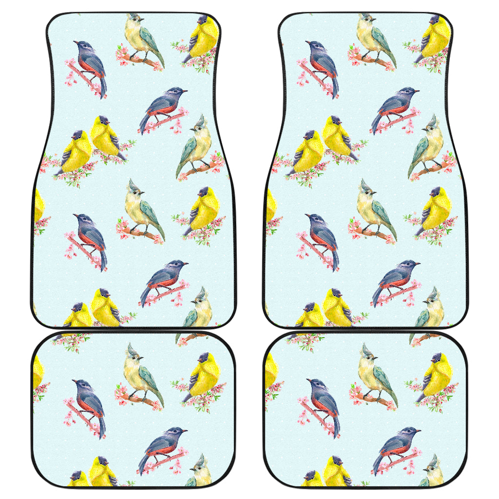 Bird Sweet Themed Print Pattern/carfloormat.jpg Car Floor Mats Front Back