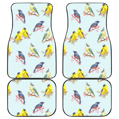 Bird Sweet Themed Print Pattern/carfloormat.jpg Car Floor Mats Front Back
