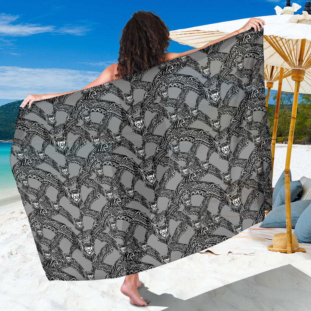 Bat Pattern Print Design 04 Sarong Pareo Wrap