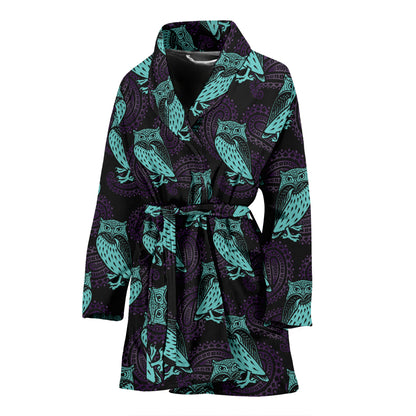 Tribal Pattern Print Design LKS3010 Women Bathrobe