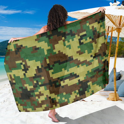ACU Army Digital Pattern Print Design 02 Sarong Pareo Wrap