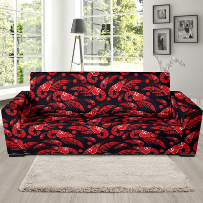 Shrimp Print Design LKS303 Sofa Slipcover