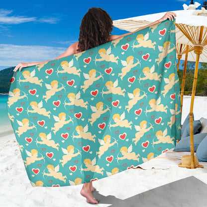 Cupid Pattern Print Design 01 Sarong Pareo Wrap