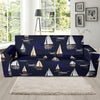 Sailing Ships Pattern Print Design A05 Sofa Slipcover