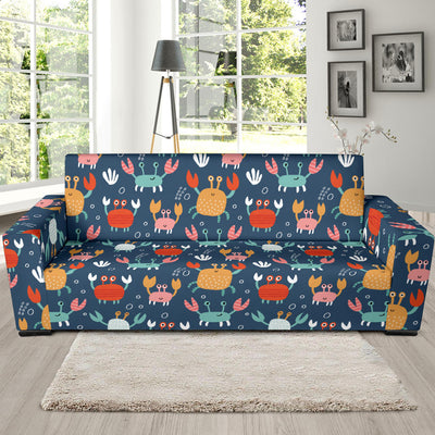 Crab Pattern Print Design 05 Sofa Slipcover