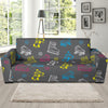 Roller skate Pattern Print Design A02 Sofa Slipcover