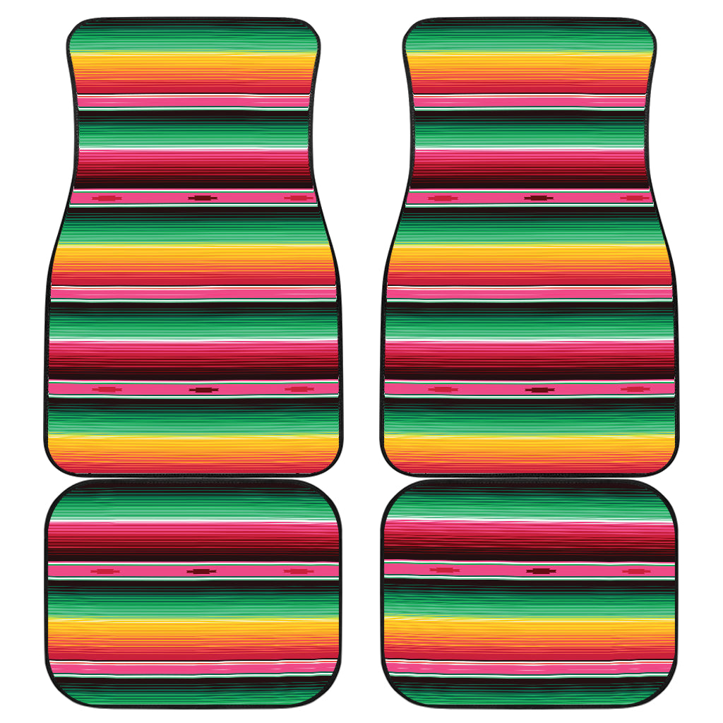 Mexican Blanket Classic Print Pattern Car Floor Mats Front Back