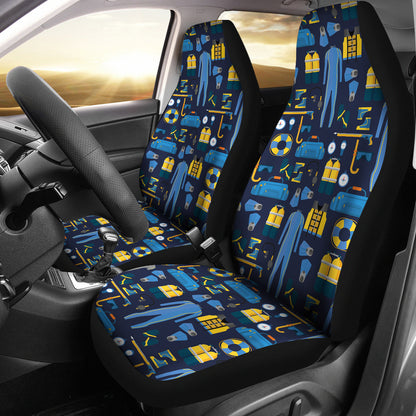 Scuba Equipment Print Design LKS305 Car Seat Covers