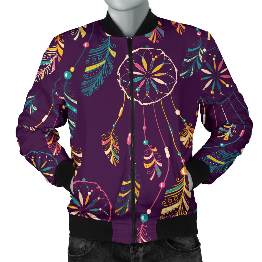 Dream Catcher Boho Design Men Bomber Jacket
