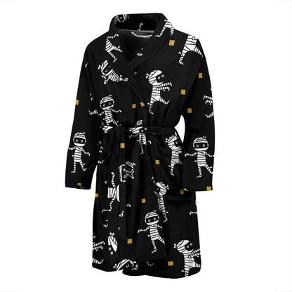 Mummy Cute Print Design LKS301 Men Bathrobe