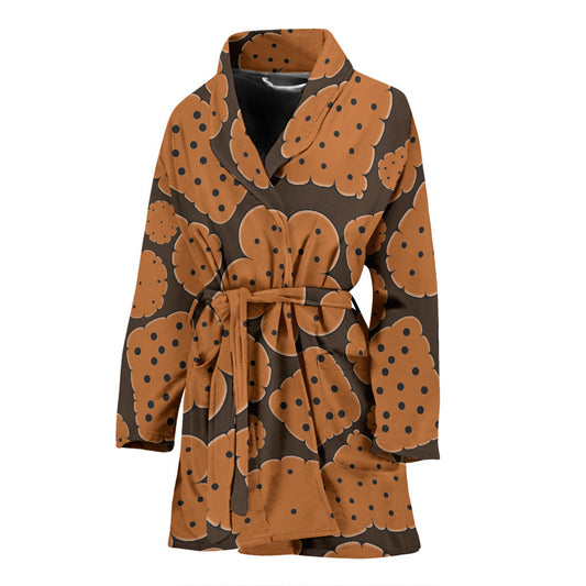 Cracker Pattern Print Design 01 Women Bathrobe