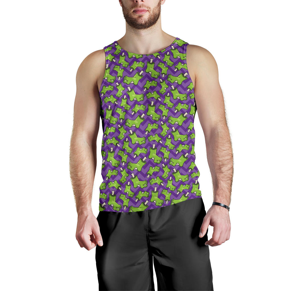 Zombie Foot Design Pattern Print Men Tank Top