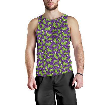 Zombie Foot Design Pattern Print Men Tank Top