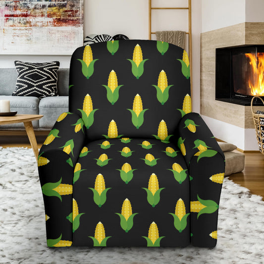 Corn Pattern Print Design 05 Recliner Slipcover with Pocket
