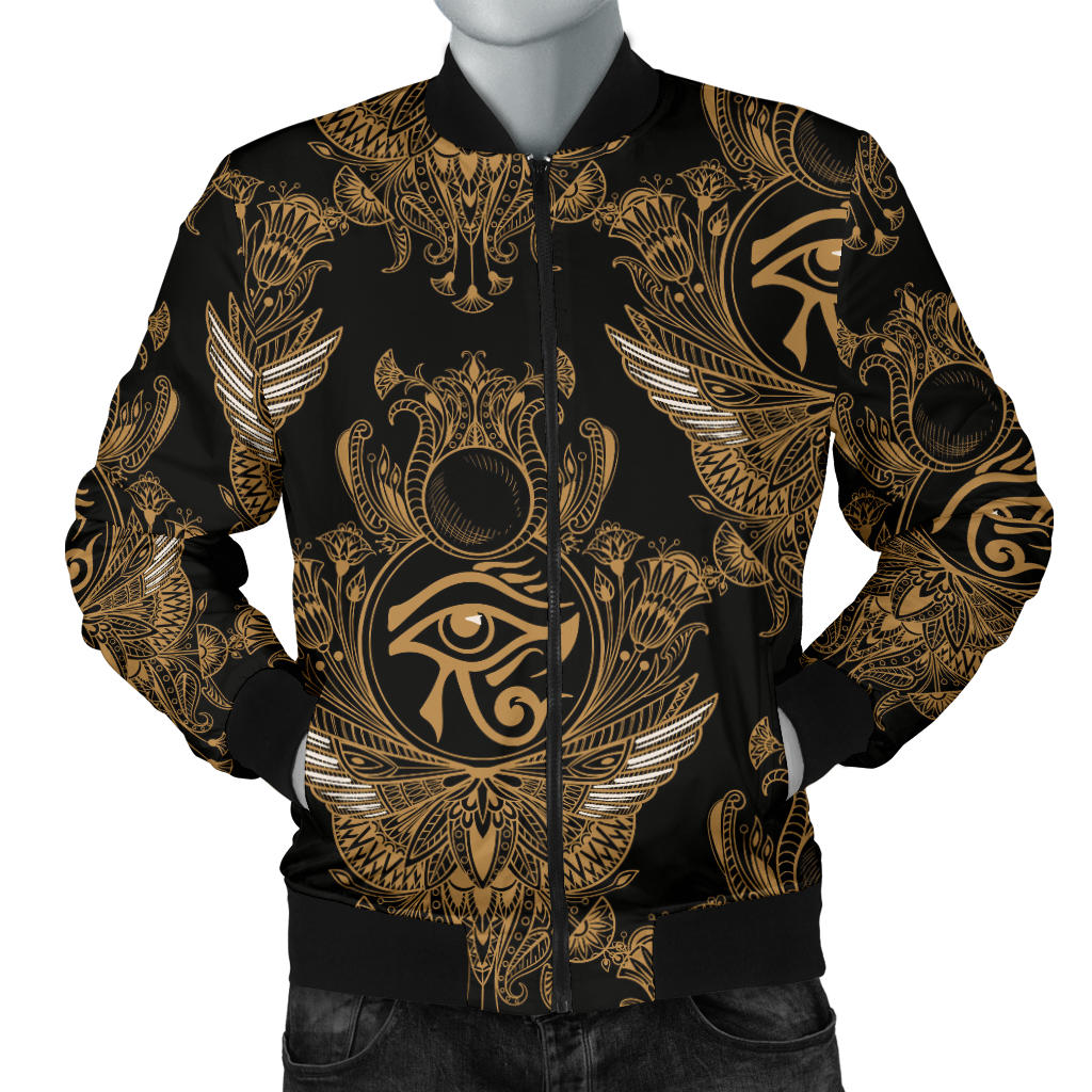 Eye of Horus Mandala Style Men Bomber Jacket