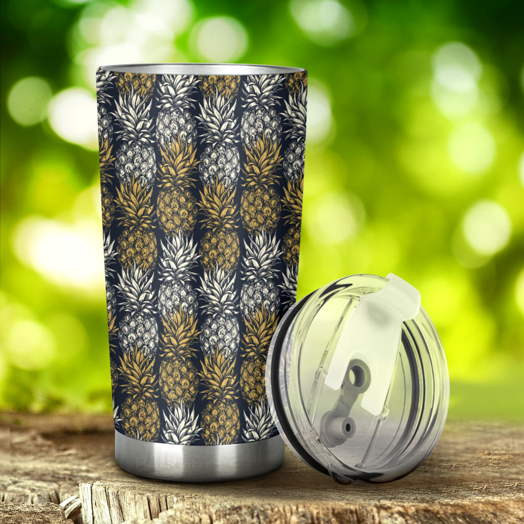 Pineapple Print Design Pattern Tumbler