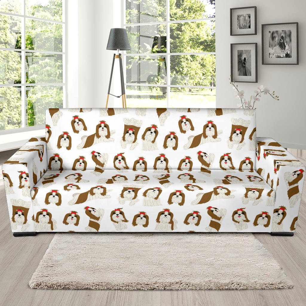 Shih Tzu Print Design LKS302 Sofa Slipcover