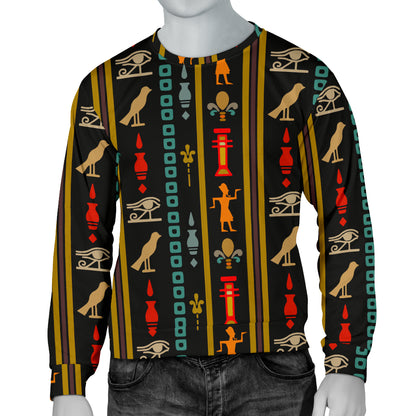 Eye of Horus Egypt Style Pattern Men Long Sleeve Sweatshirt
