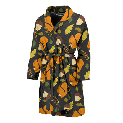 Squirrel Print Design LKS301 Men Bathrobe