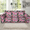 Dahlia Pattern Print Design 02 Sofa Slipcover