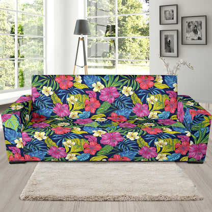 Hibiscus Print Design LKS3010 Sofa Slipcover
