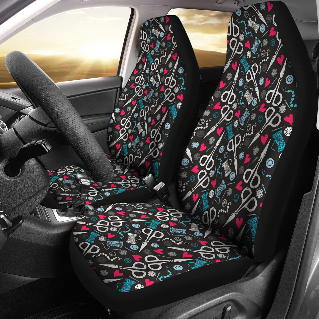 Sewing Equipment Print Design LKS305 Car Seat Covers