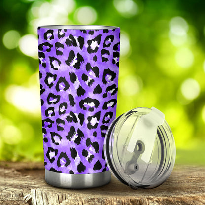 Leopard Purple Skin Print Tumbler