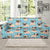 Pug Pattern Print Design A03 Sofa Slipcover