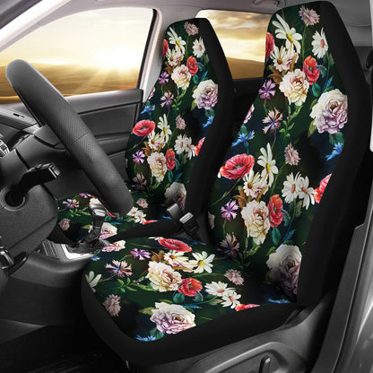 Summer Floral Print Design LKS303 Car Seat Covers