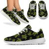 Green Tribal Turtle Polynesian Themed Athletic Shoes
