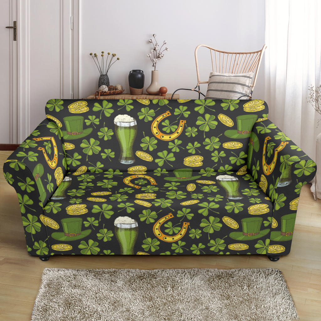 St Patricks Day Print Design LKS307 Loveseat Couch Slipcover