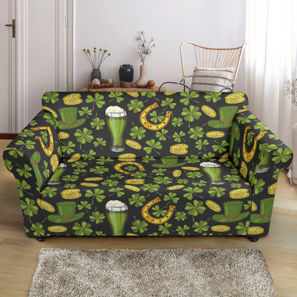St Patricks Day Print Design LKS307 Loveseat Couch Slipcover