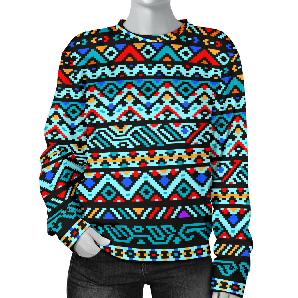 Southwestern Style Women Long Sleeve Sweatshirt