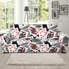 Poker Cards Pattern Print Design A04 Sofa Slipcover