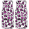 Leopard Pink Skin Print Car Floor Mats Front Back