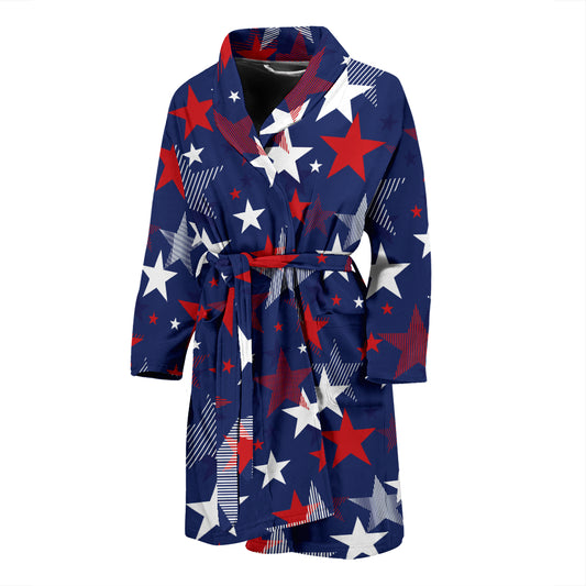 Star Print Design LKS304 Men Bathrobe