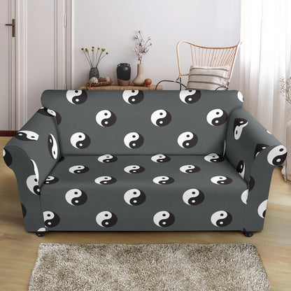 Yin Yang Print Design LKS303 Loveseat Couch Slipcover