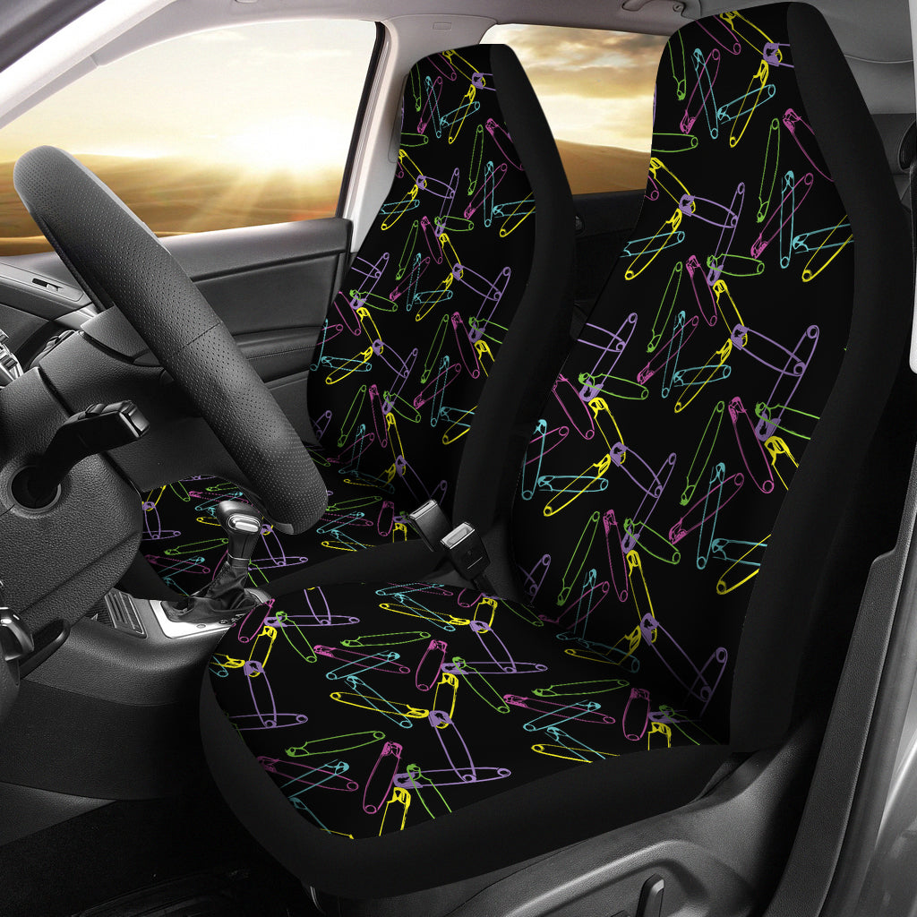 Safety Pin Print Design LKS304 Car Seat Covers