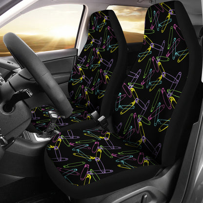 Safety Pin Print Design LKS304 Car Seat Covers