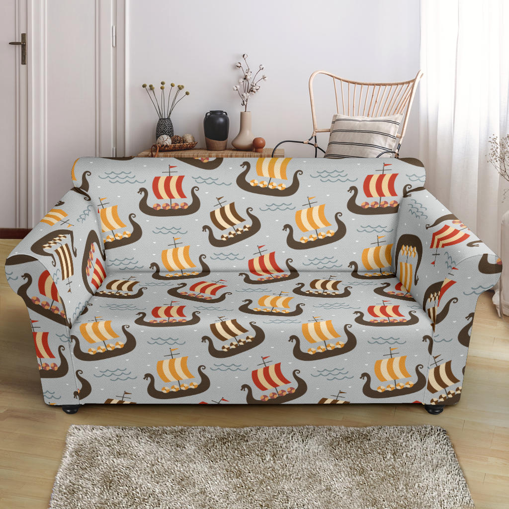 Vikings Print Design LKS308 Loveseat Couch Slipcover
